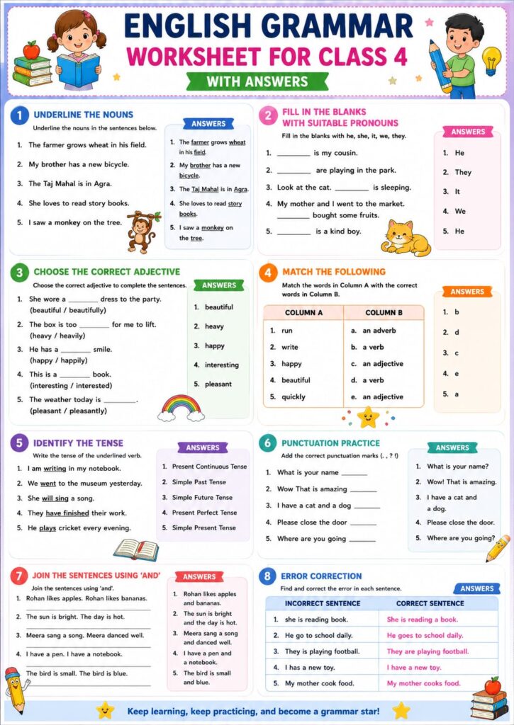 english grammar for class 4 worksheet with answer whatsapp image 2026 08 02 at 4.01.55 pm